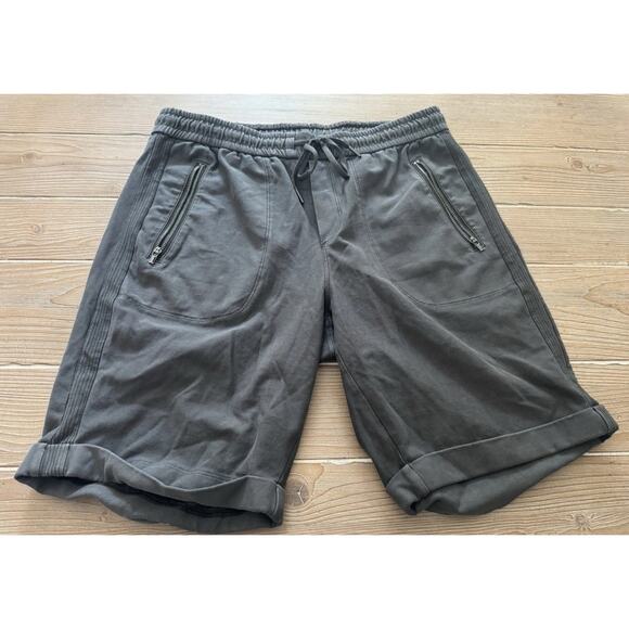 Athleta Farallon Bermuda Shorts Women's Size 8 Gray Athletic Drawstring Pockets - Picture 1 of 9